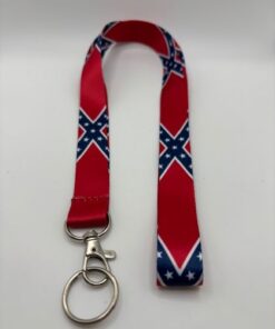 18" Confederate Flag Lanyard For Keys New