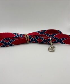 CONFEDERATE FLAG 6Ft Long 1/2 Inch Wide SMALL Pet Rope Dog / Cat  Leash Heavy Duty