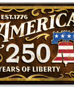 AMERICA 250 YEARS OF LIBERTY EST 1776 MAGNET 2.5” X 3.5” ROUNDED CORNERS NEW