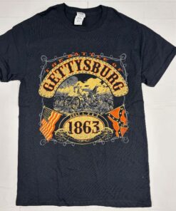 THE BATTLE OF GETTYSBURG 1863 WOODCUT T-SHIRT TEE NEW ADULT MEDIUM