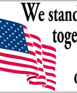 Ata-Boy US Flag We Stand Together As One 2.5" x 3.5" Magnet for Refrigerators