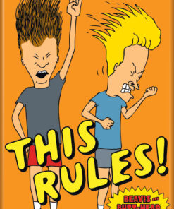 Ata-Boy Beavis and Butt-Head This Rules! 2.5" x 3.5" Magnet for Refrigerators