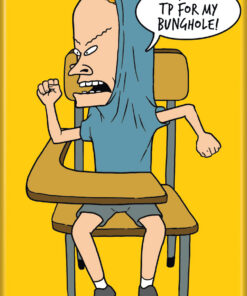 Beavis and Butt-Head I Need TP For Bunghole 2.5" x 3.5" Magnet for Refrigerators