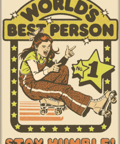 ATA BOY STEVEN RHODES WORLD'S BEST PERSON STAY HUMBLE MAGNET 2.5” X 3.5”