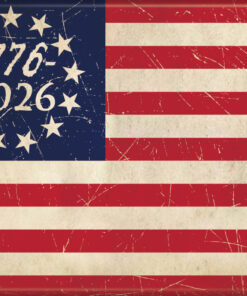 Ata-Boy 250th Ann Betsy Ross 1776-2026 2.5" x 3.5" Magnet for Refrigerators