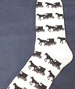Horse & Buggy Amish Socks Fashion Socks New