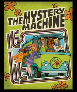 12 1/2" x 16" TIN SIGN THE MYSTERY MACHINE SCOOBY DOO & THE GANG  METAL SIGN