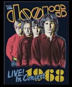 12 1/2" x 16" TIN SIGN THE DOORS LIVE IN CONCERT 1968 METAL SIGN