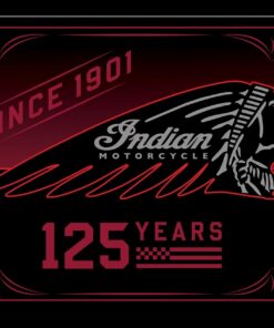 16" X 12 1/2" TIN SIGN 125 YEARS INDIAN MOTORCYCLES SINCE 1901 METAL SIGN NEW